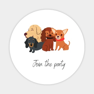 Pet animal bulldog chihuahua party Magnet